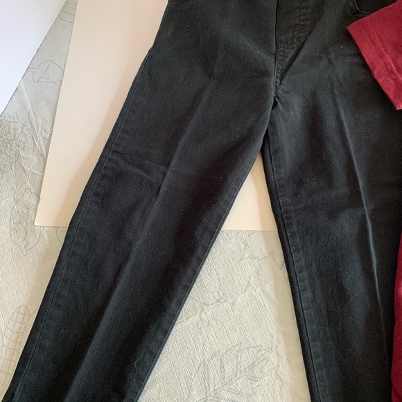 Garanimals Size 5T black pants. Elastic waist Shirt Size XS/XCH (4-5) Burgundy - Picture 2 of 10